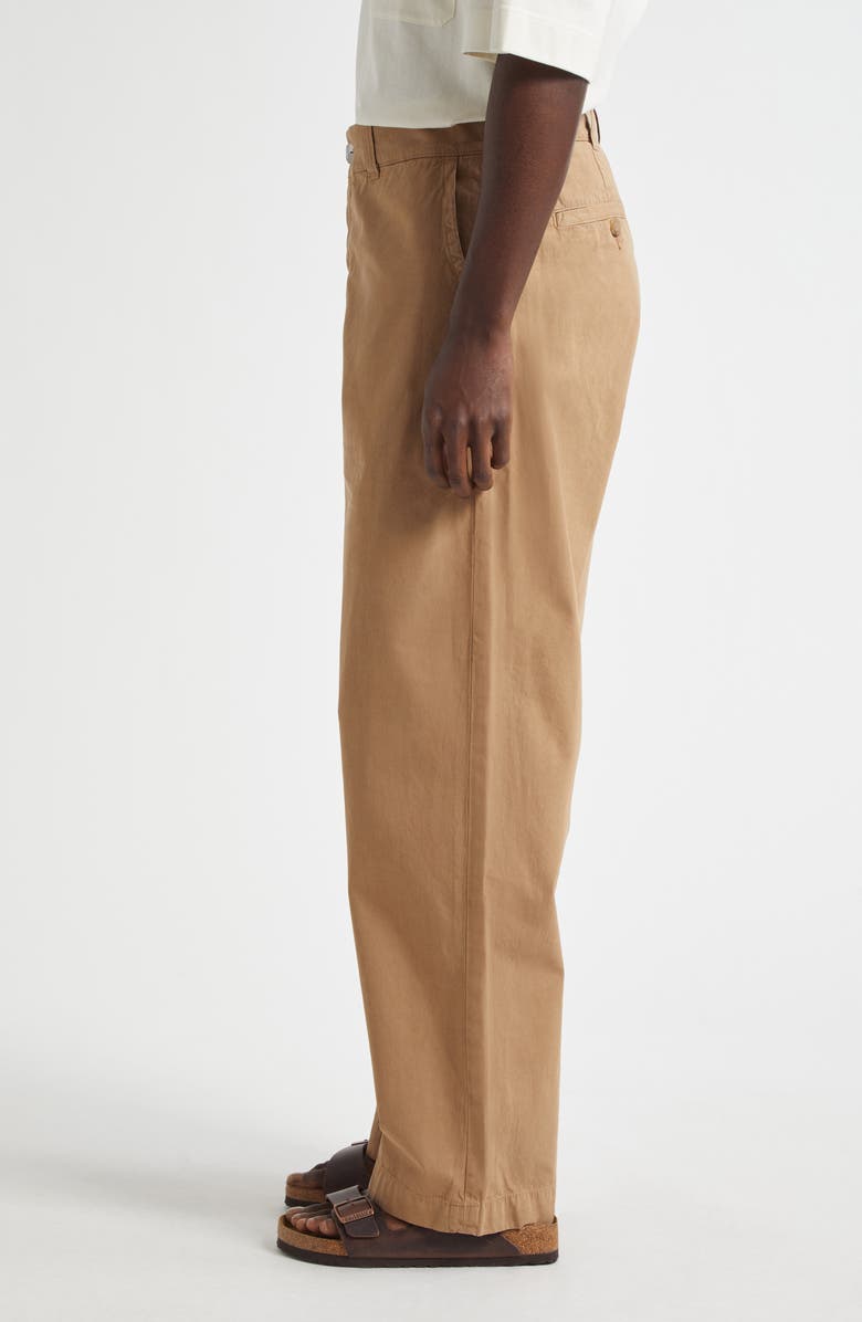 The Elder Statesman Silvano Norm Washed Cotton Pants, Alternate, color, Khaki