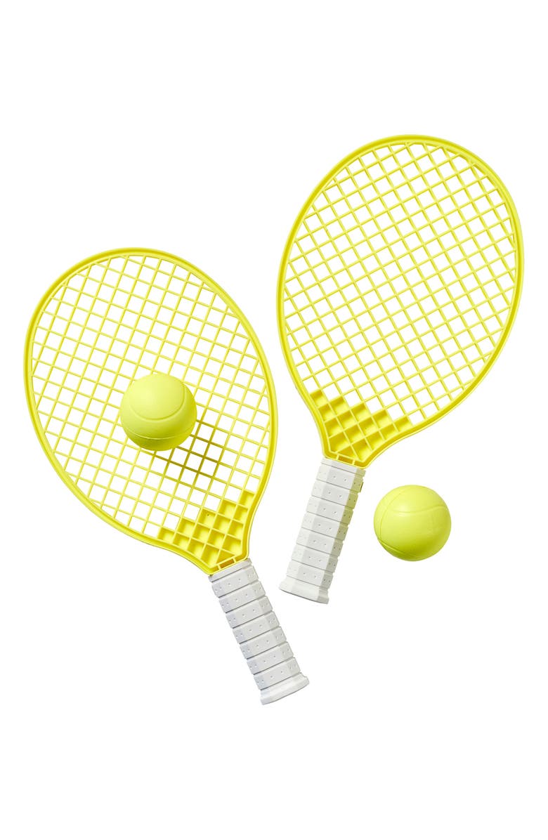 Sunnylife Beach Rackets Set, Main, color, Yellow