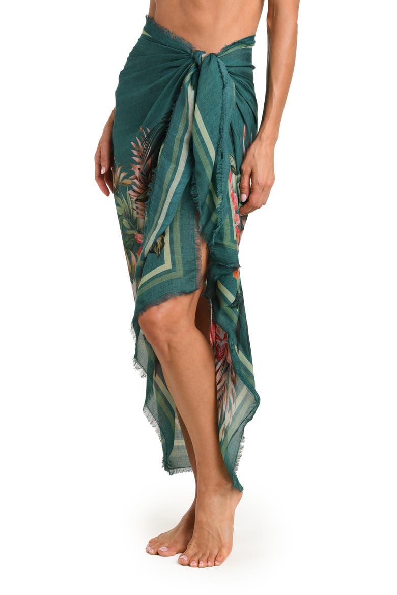 Courtyard Palms Pareo Cover-Up, Alternate, color, JUNGLE