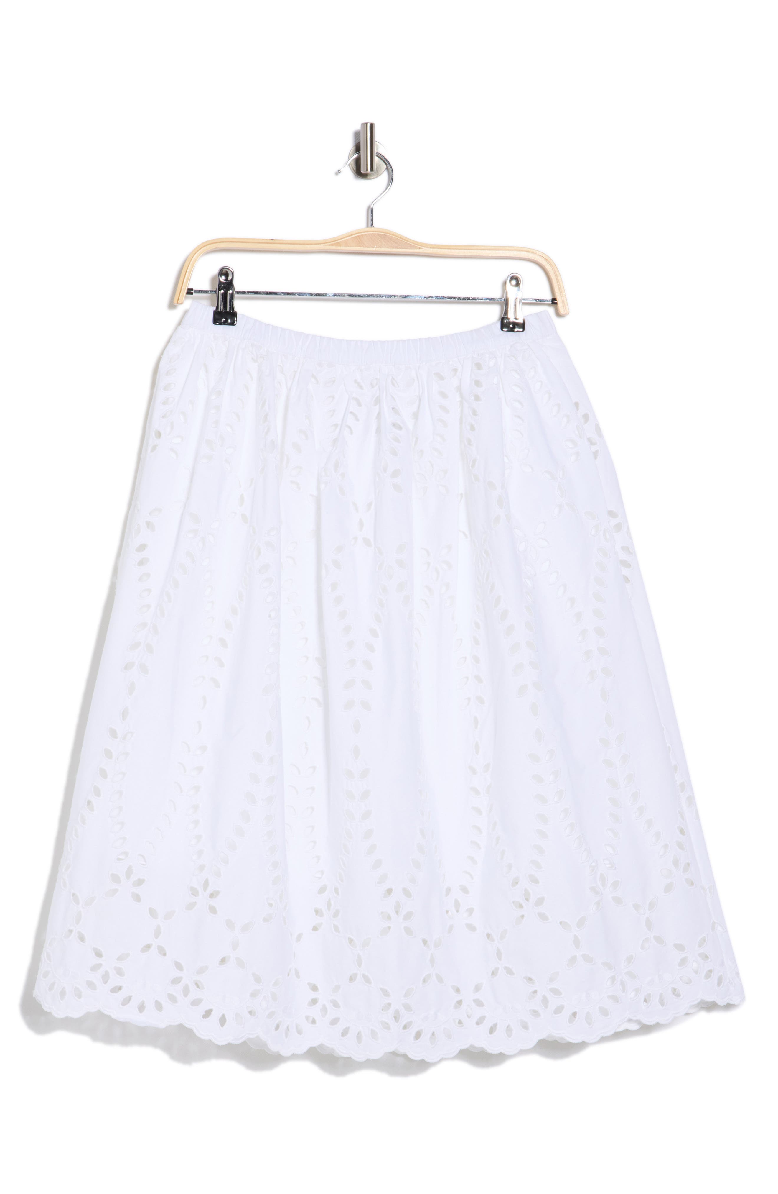 Frank & Eileen Gracie Cotton Eyelet Midi Skirt