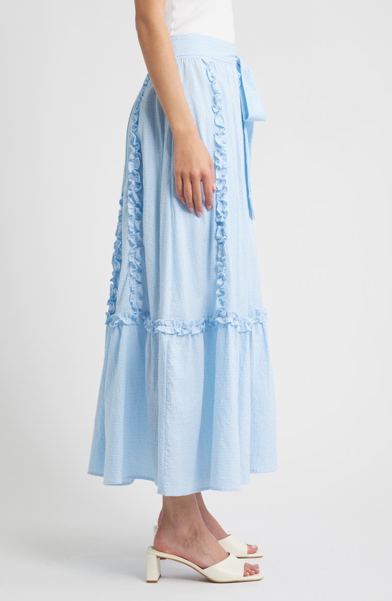 LOVE THE LABEL Elowen Side Tie Cotton Wrap Skirt, Alternate, color, 