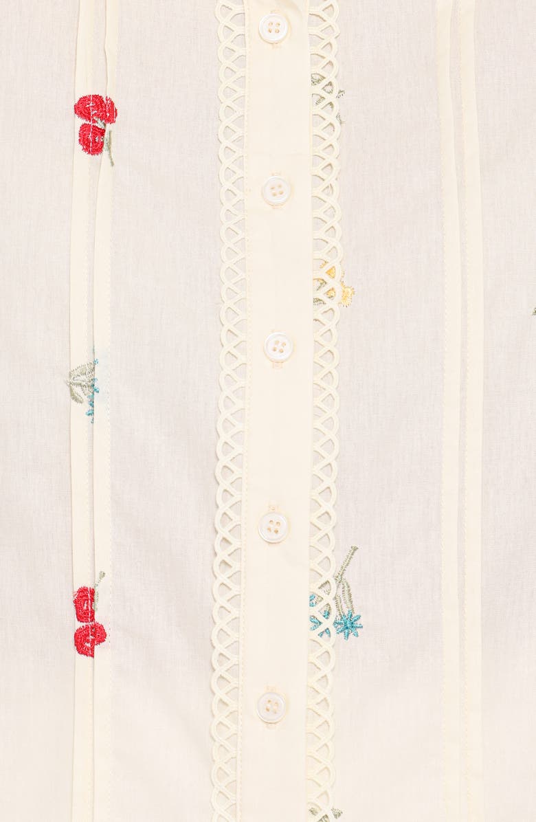 Petal & Pup Lucile Embroidered Shirt, Alternate, color, Light Yellow