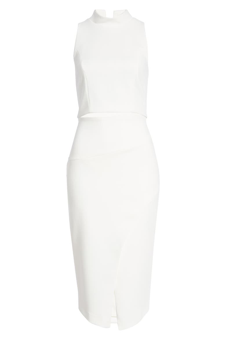 Juma Two Piece Sleeveless Sheath Dress, Alternate, color, PORCELAIN