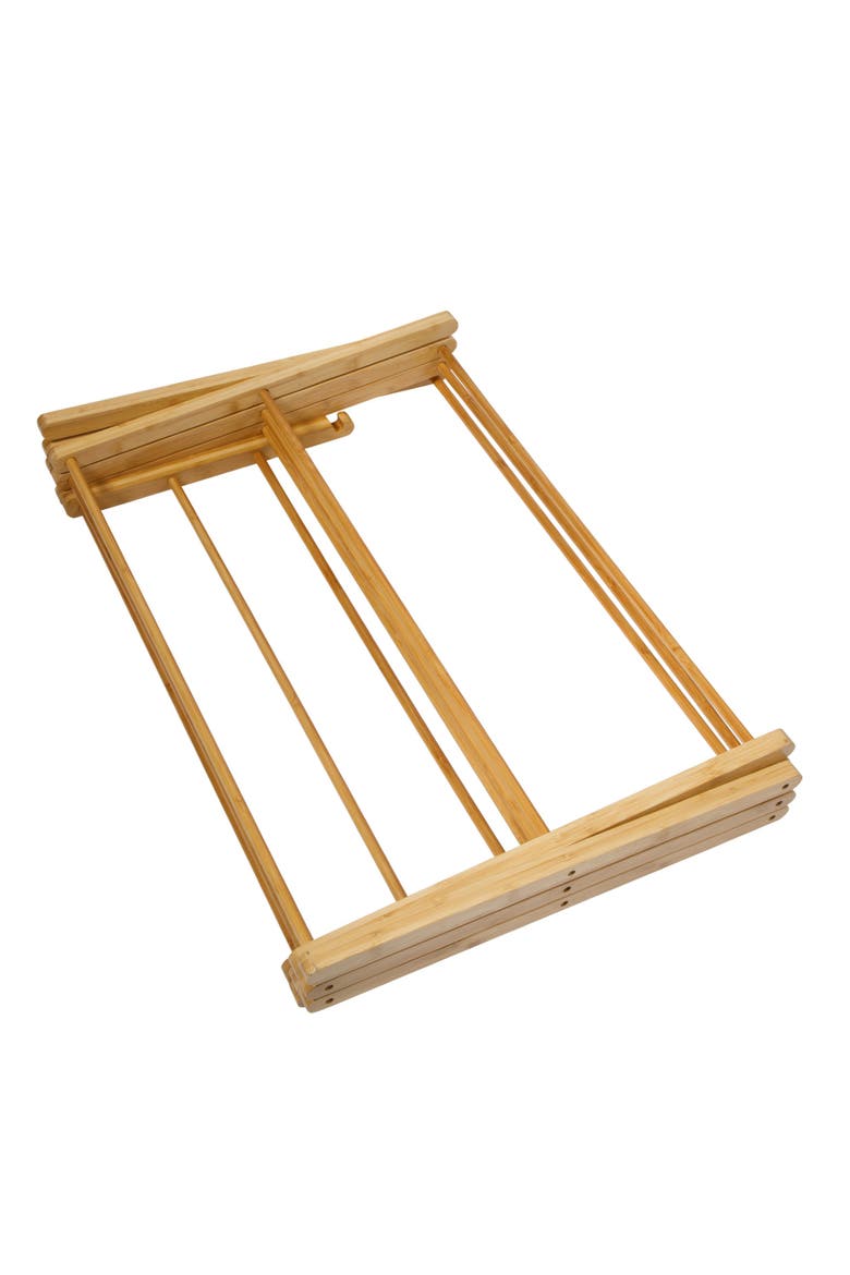 Foldable 2-Tier Collapsible Laundry Drying Rack for Indoor & Outdoor, Alternate, color, Natural