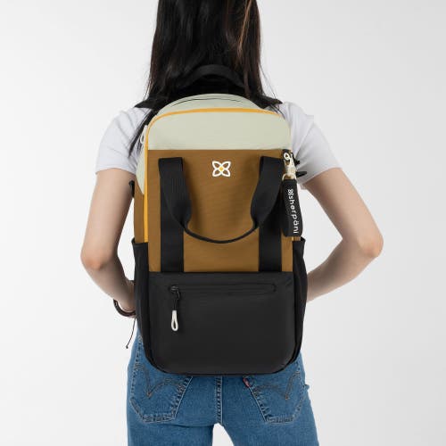 Sherpani Camden Convertible Backpack Tote In Brown