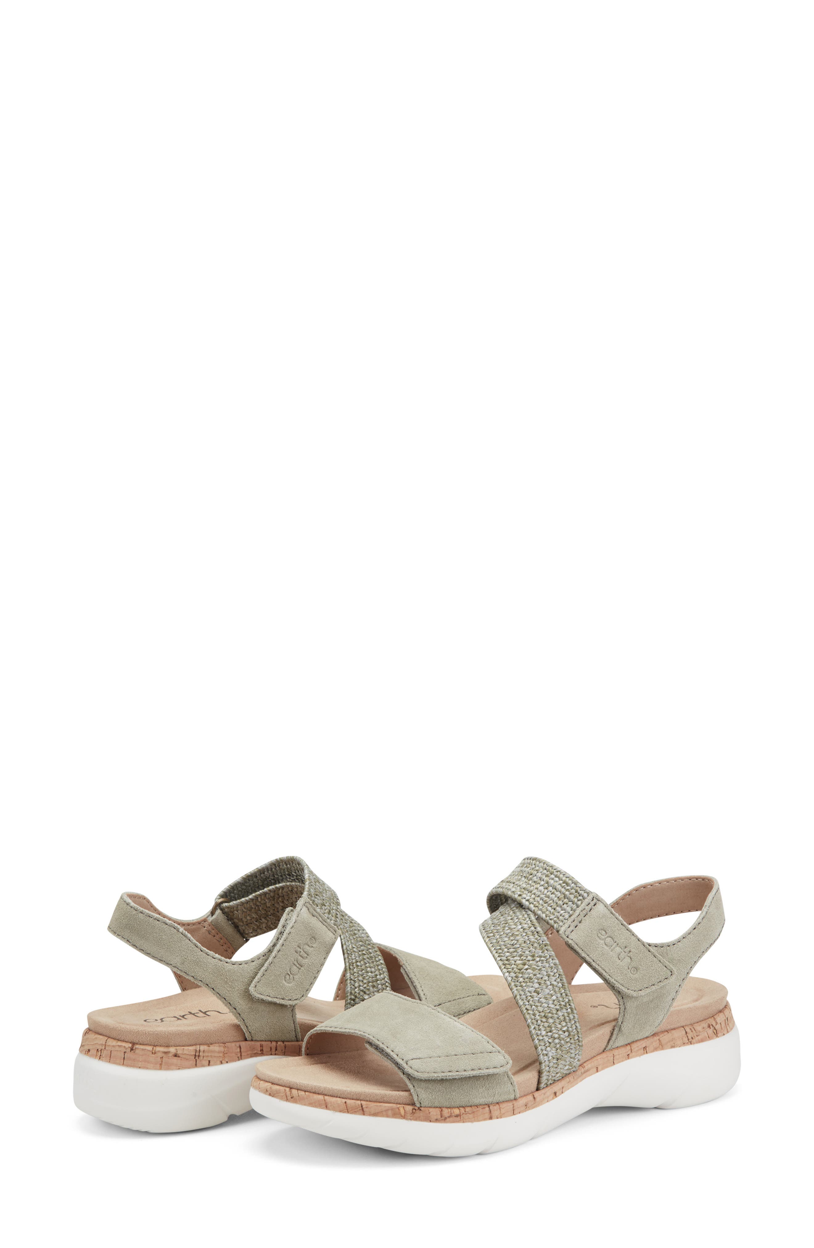 Reston Ankle Strap Platform Sandal, Alternate, color, LIGHT GREEN