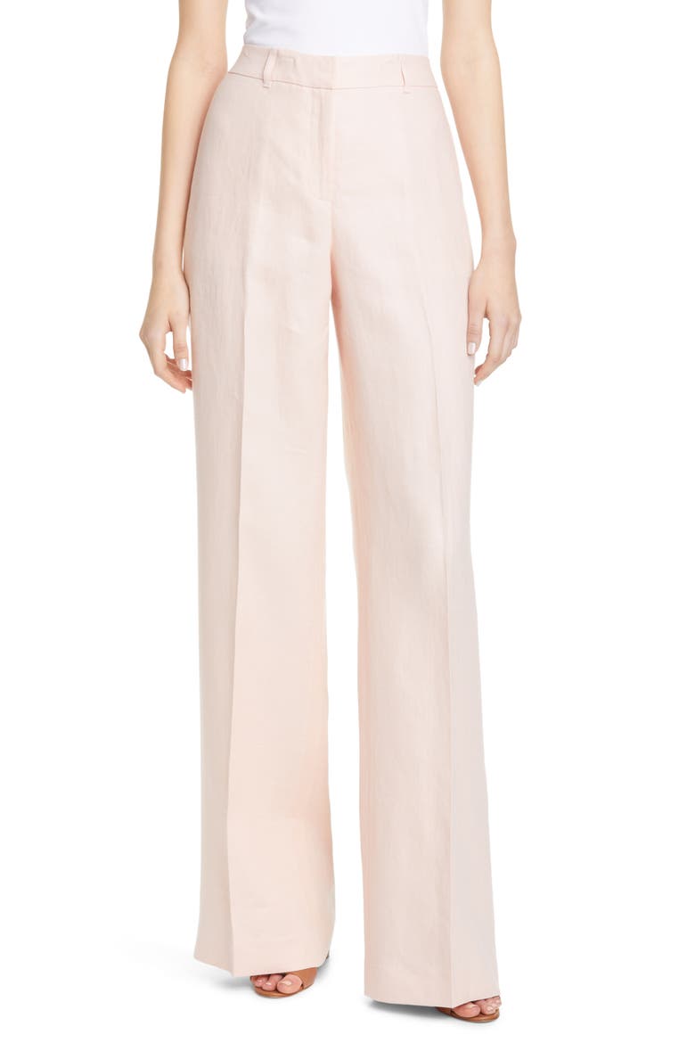 Dalton Wide Leg Linen Pants, Main, color, MACAROON