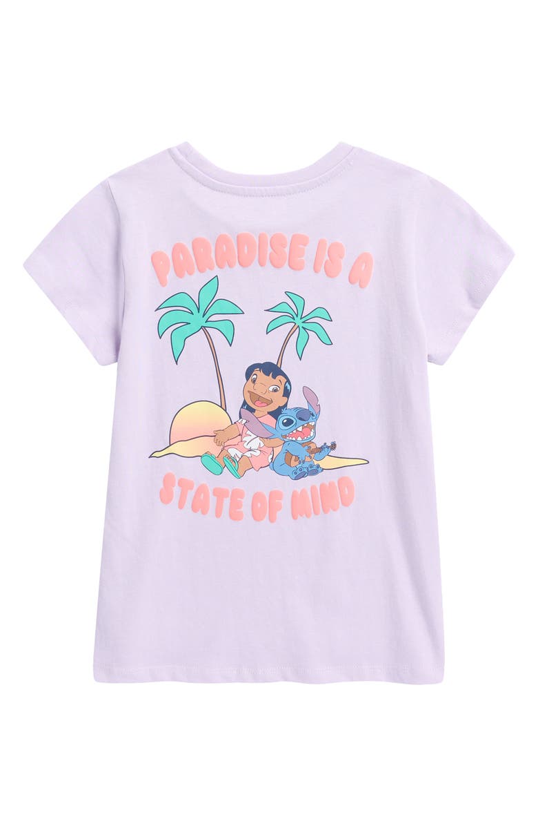 Tucker + Tate Kids' Cotton Graphic T-Shirt, Alternate, color, Purple Petal Lilo Stitch