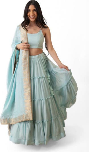 Elvia Tiered Lehenga Choli Set