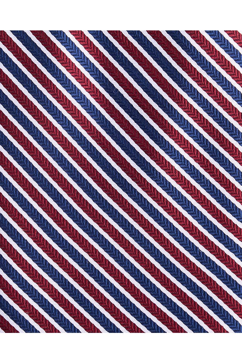 Big & Tall  Striped Tie, Alternate, color, BURGUNDY