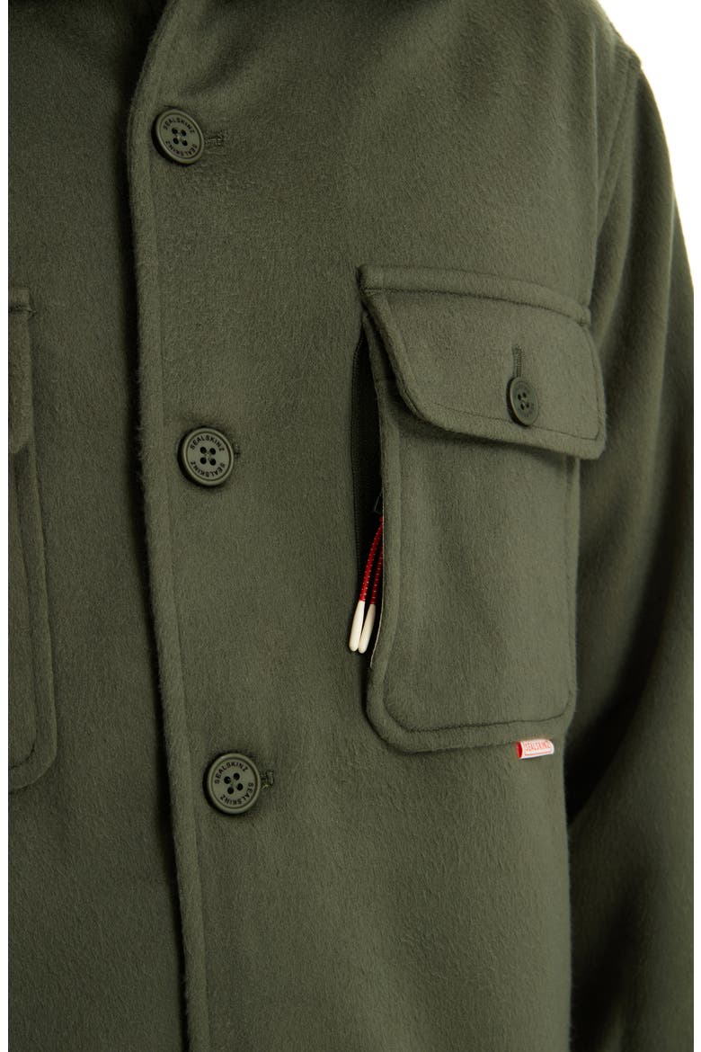 Martham Water Repellent Shacket, Alternate, color, OLIVE