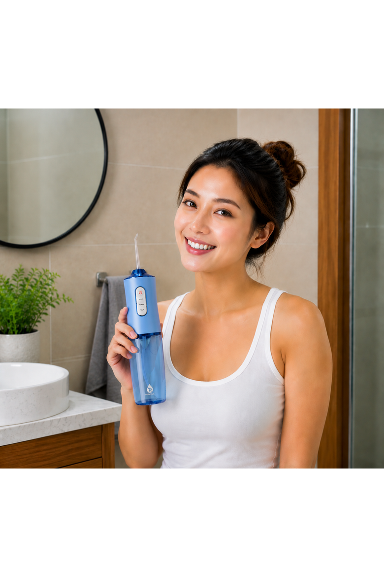 Complete Oral Care Bundle - Sonic Toothbrush, Water Flosser & UV Toothbrush Sanitizer, Alternate, color, Blue