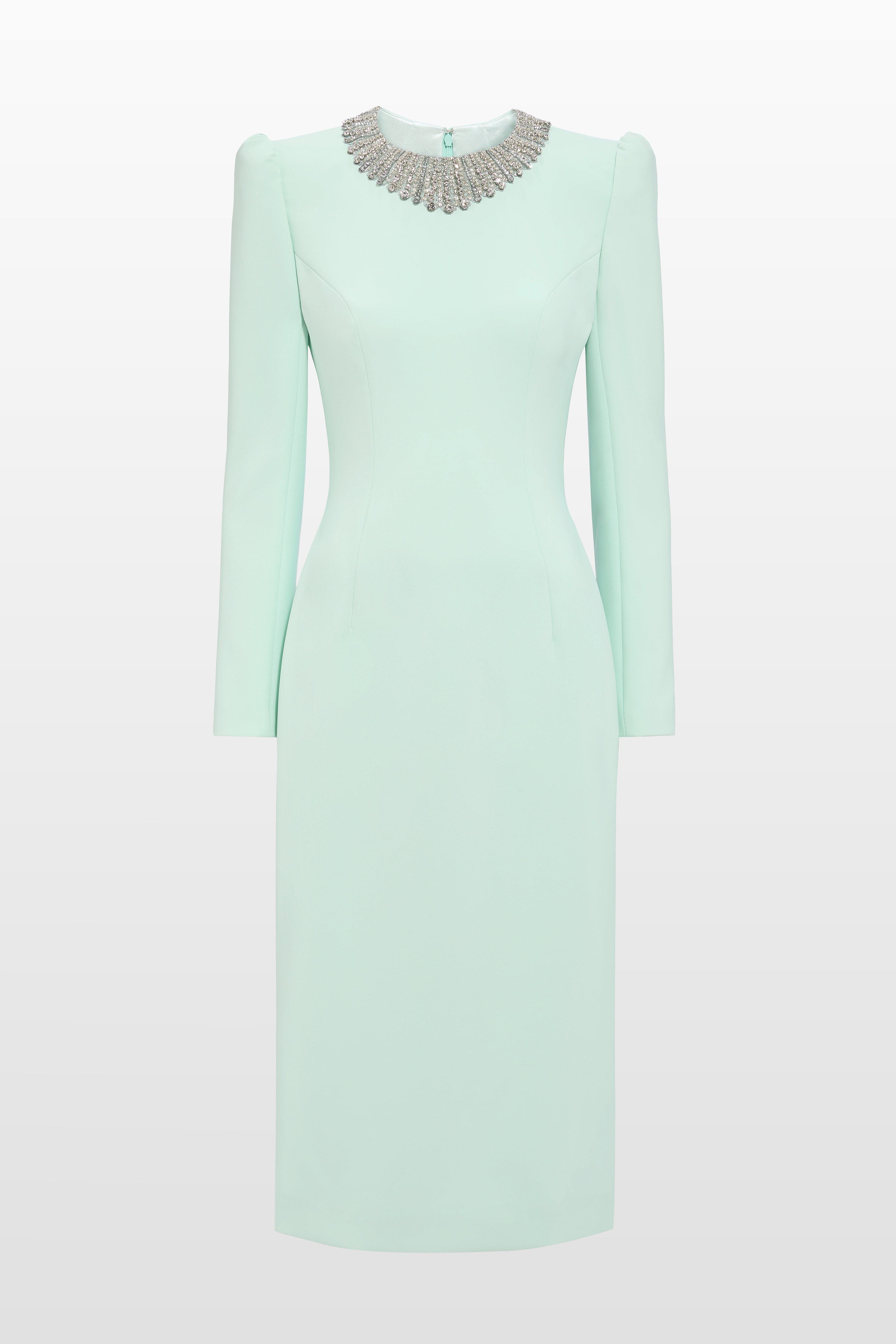 Cora Long-Sleeve Midi Dress - image 3
