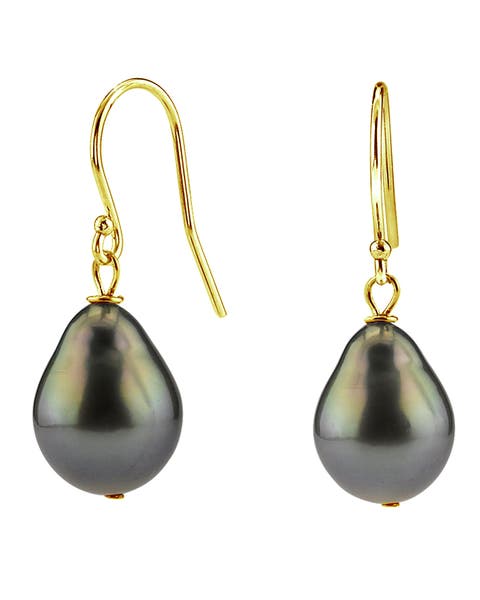 Tahitian South Sea Teardrop Earrings