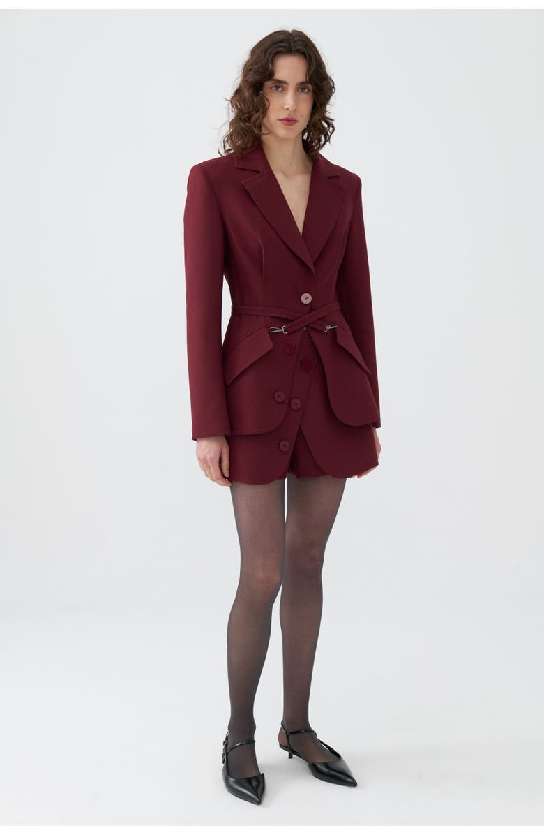 Nocturne Belted Blazer Jacket, Main, color,