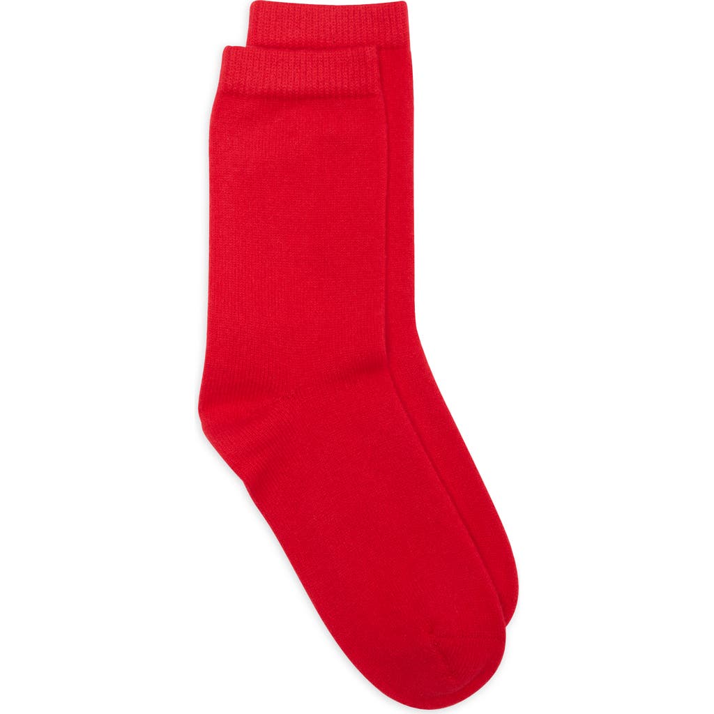 Nordstrom Cashmere Blend Dress Socks In Red Celebration