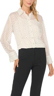 Vince Camuto Pintucked Button Front Shirt