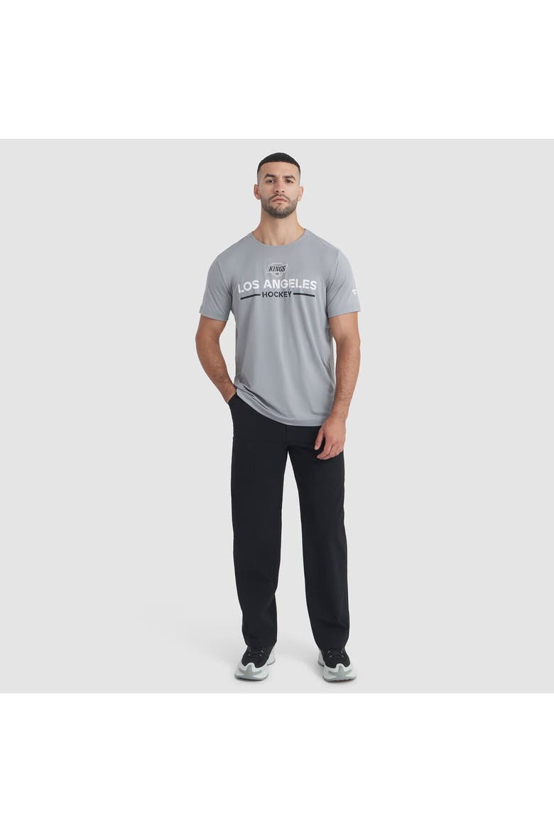 Men's Fanatics Gray Los Angeles Kings Authentic Pro Rink Tech T-Shirt, Alternate, color, Gray