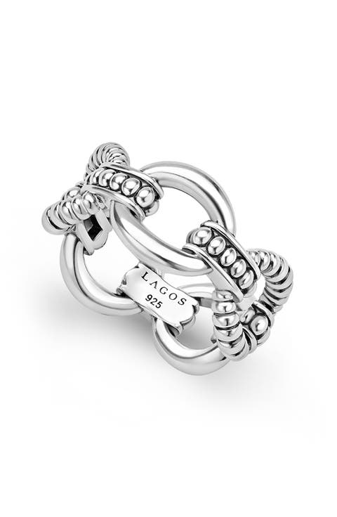 Sterling Silver Link Ring