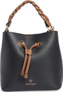 Nanette Lepore Faux Leather Bucket Bag with Braided Handle