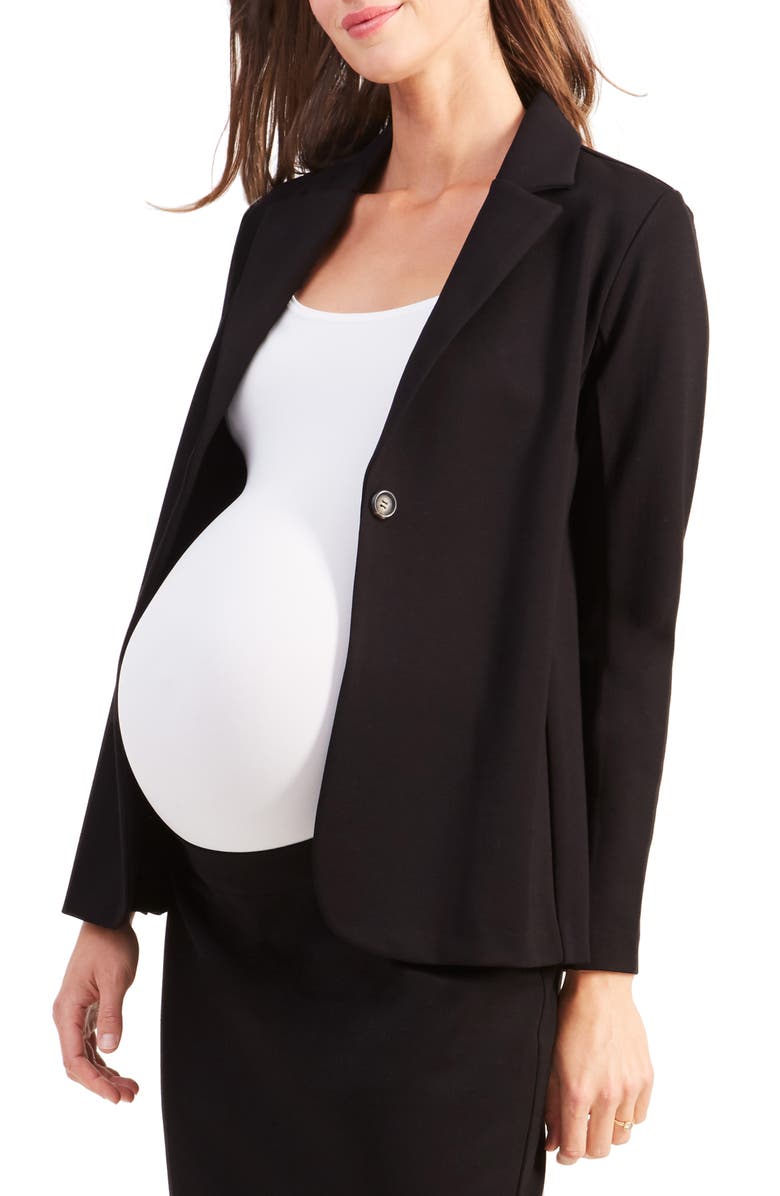 Ingrid & Isabel<sup>®</sup> Ponte Knit Maternity Blazer, Main, color, 
