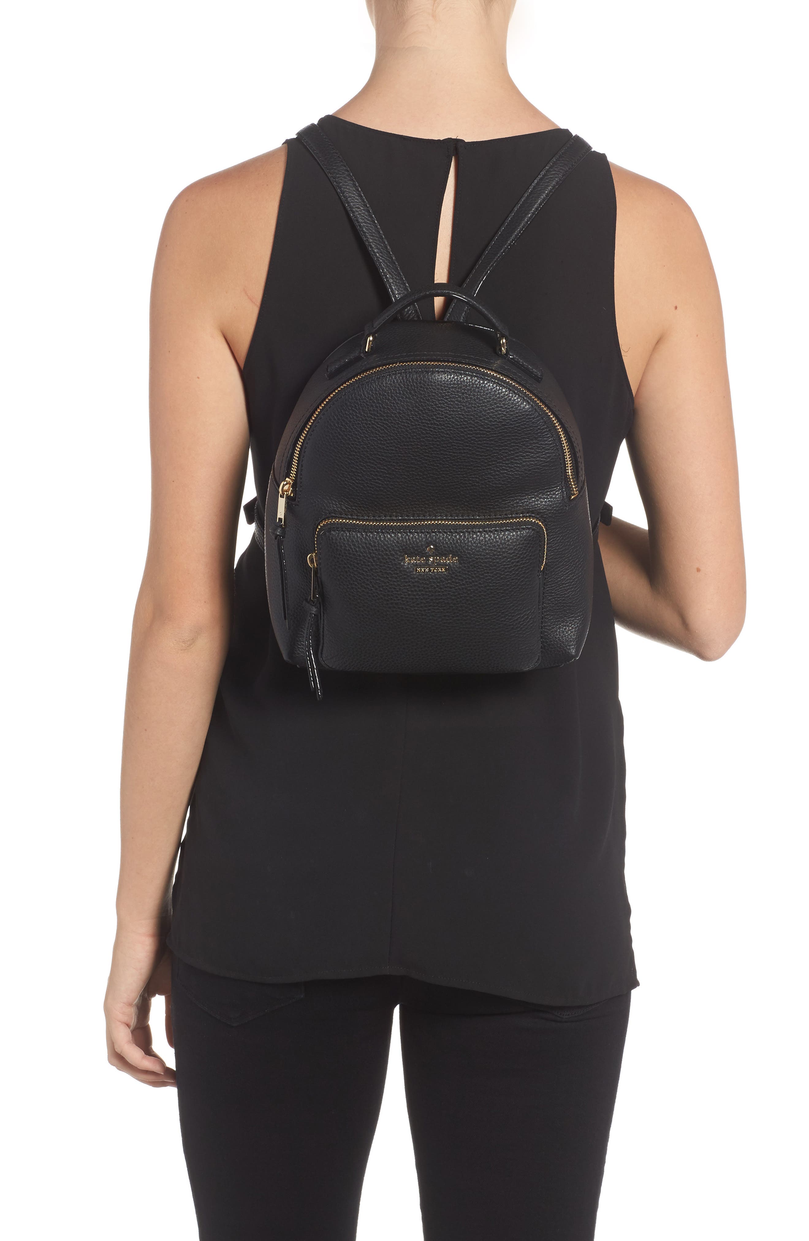 Kate Spade New York jackson street - keleigh leather backpack, Alternate, color, 