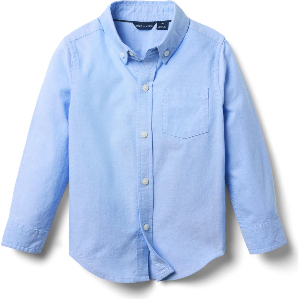 Janie And Jack The Oxford Shirt In Blue