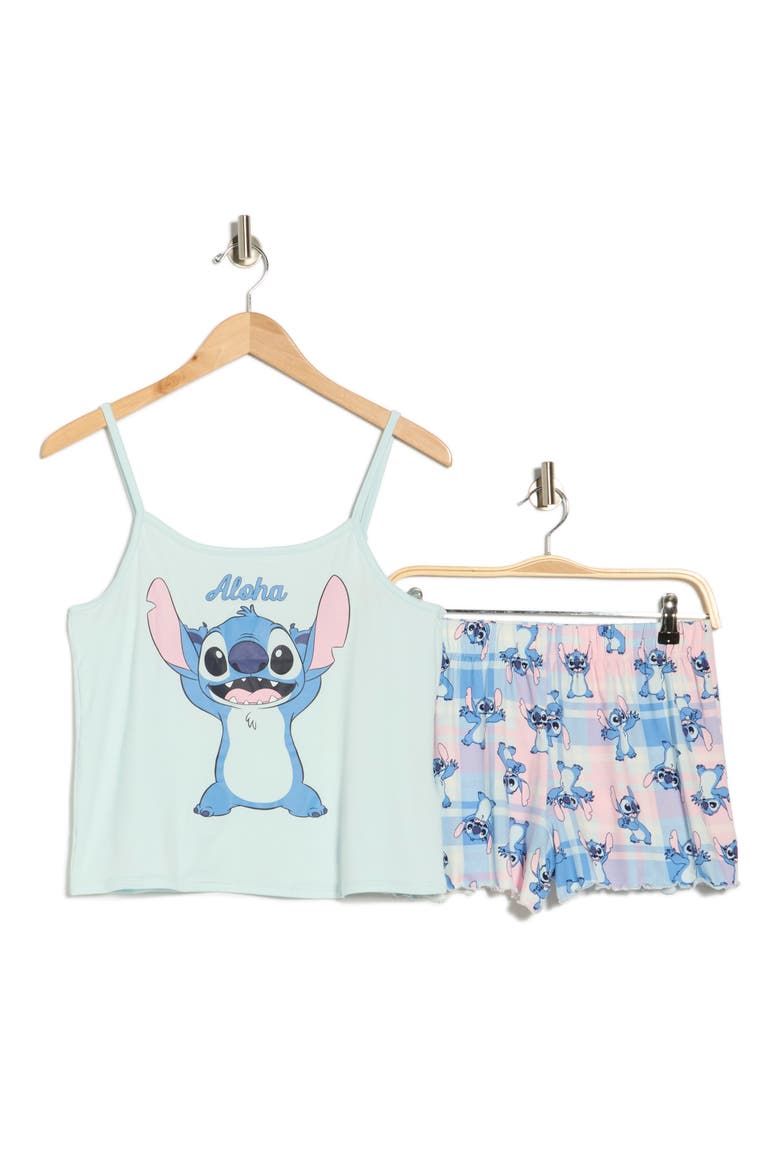 Lilo & Stitch Camisole & Shorts Pajamas, Alternate, color, BLUE