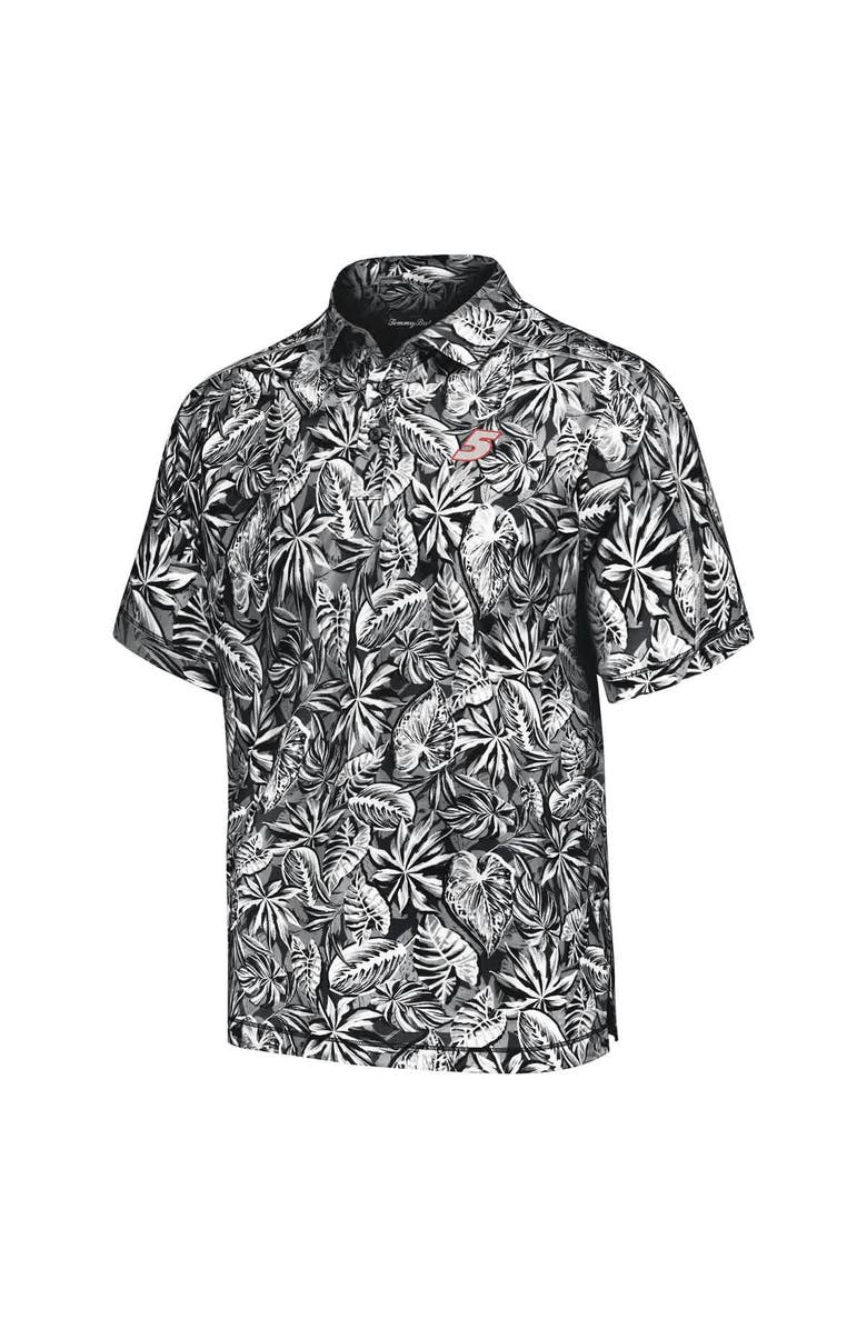Tommy Bahama Men's Tommy Bahama Black Kyle Larson Sport Tropical Score IslandZone Polo, Alternate, color, 