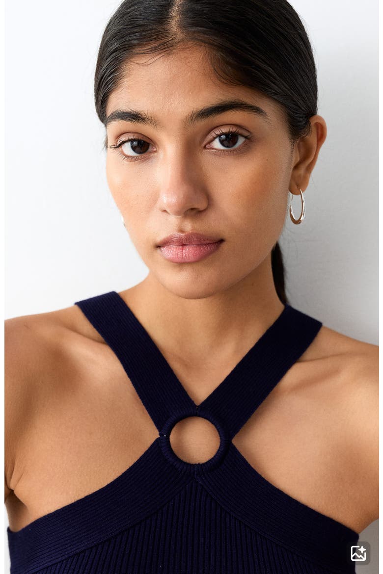 O-Ring Body-Con Dress, Alternate, color, NAVY