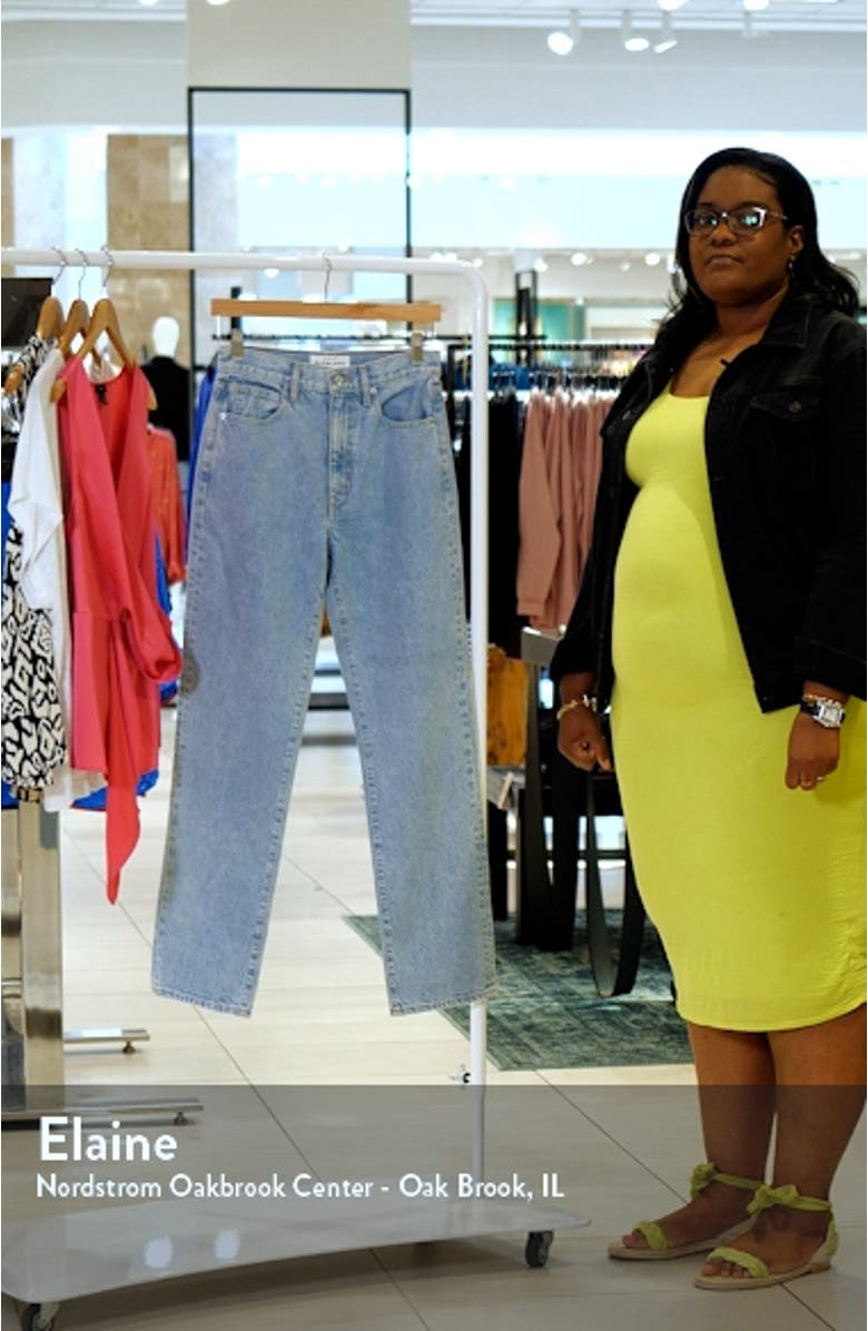 London High Waist Straight Leg Jeans, sales video thumbnail