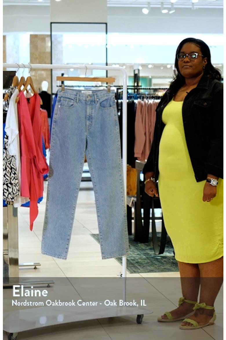 London High Waist Straight Leg Jeans video