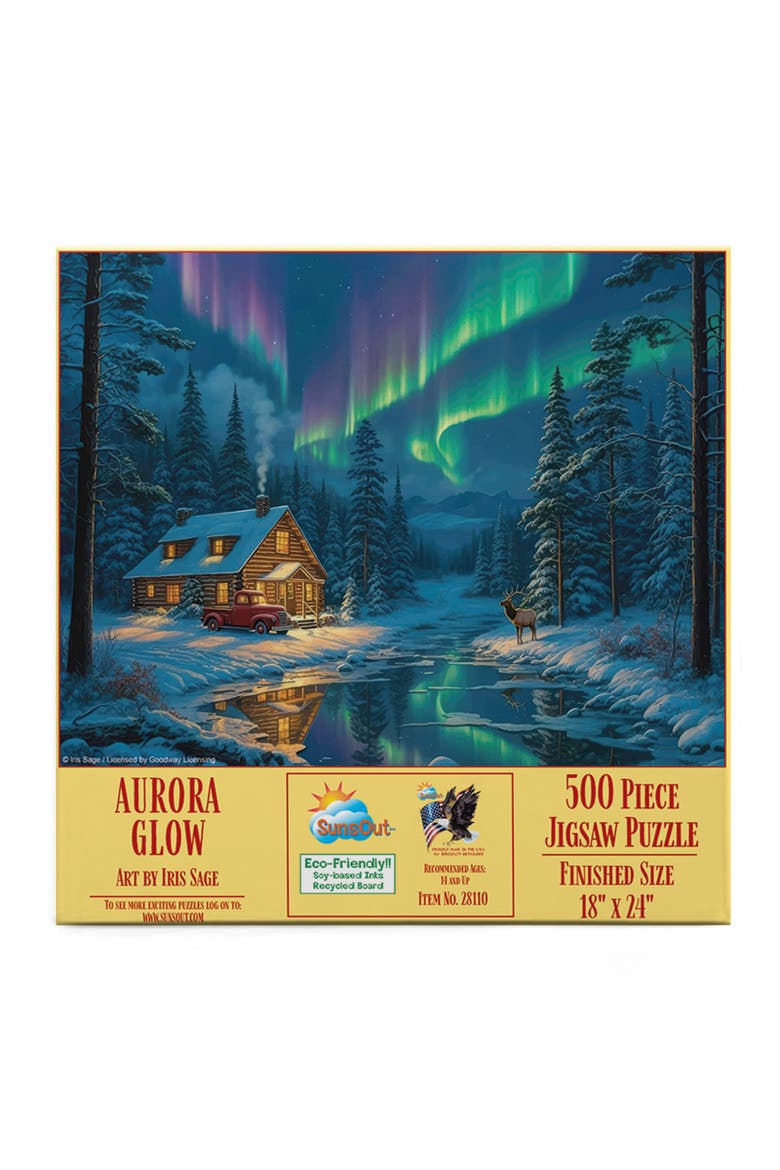 Aurora Glow 500 piece Jigsaw Puzzle for Adults, Alternate, color, Multicolor