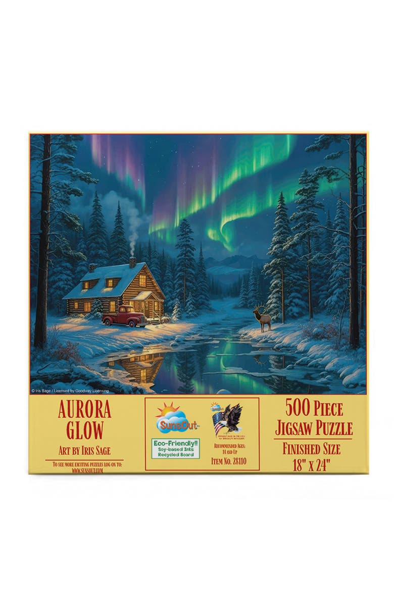 Sunsout Aurora Glow 500 piece Jigsaw Puzzle for Adults, Alternate, color, Multicolor