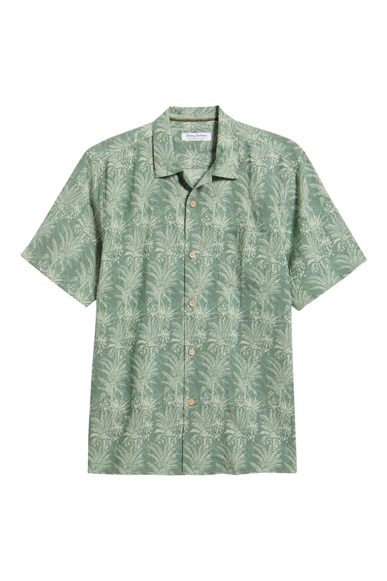 Coastal Ease Palm Court IslandZone® Short Sleeve Button-Up Shirt, Alternate, color, DESERT SAGE