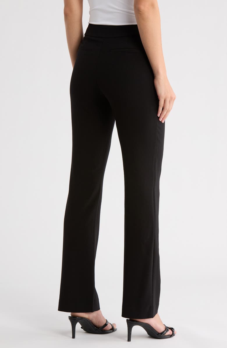 Leith Fitted Straight Leg Pants, Alternate, color, Black