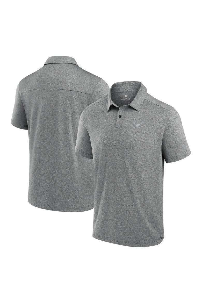 Men's Fanatics Charcoal Texas Longhorns Performance Polo, Main, color, Charcoal