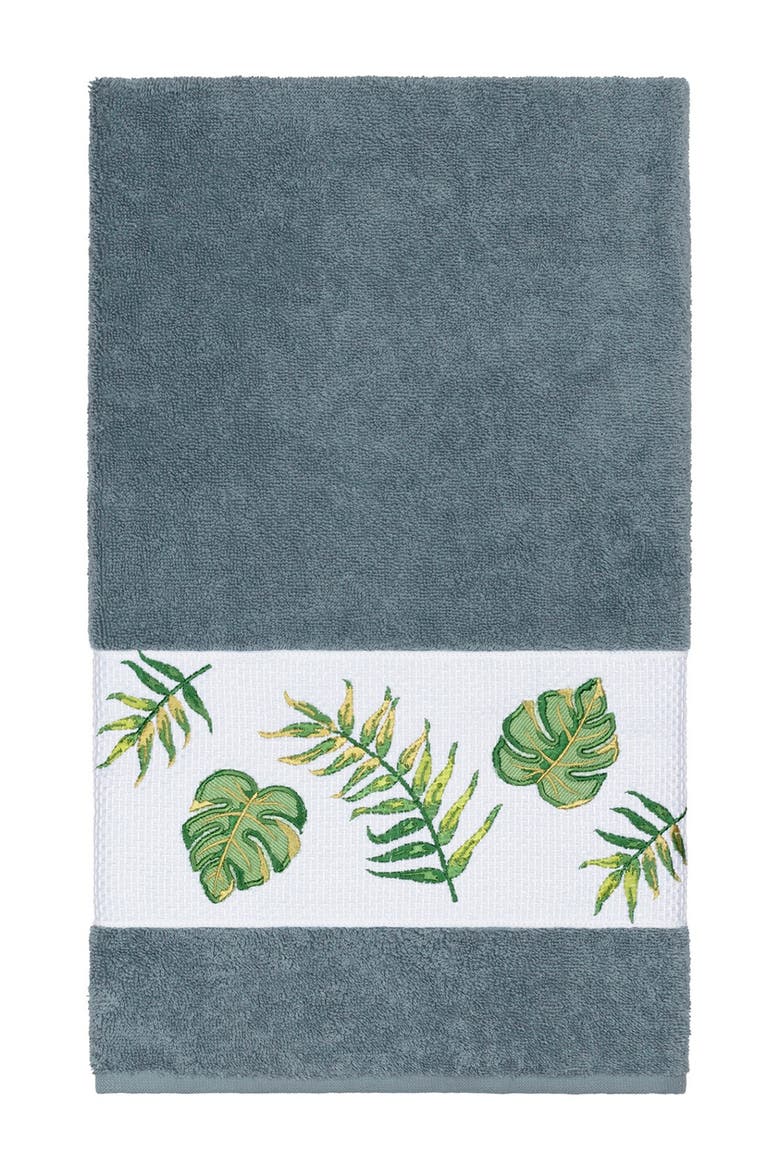 Zoe Embellished Bath Towel - Teal, Main, color, TEAL