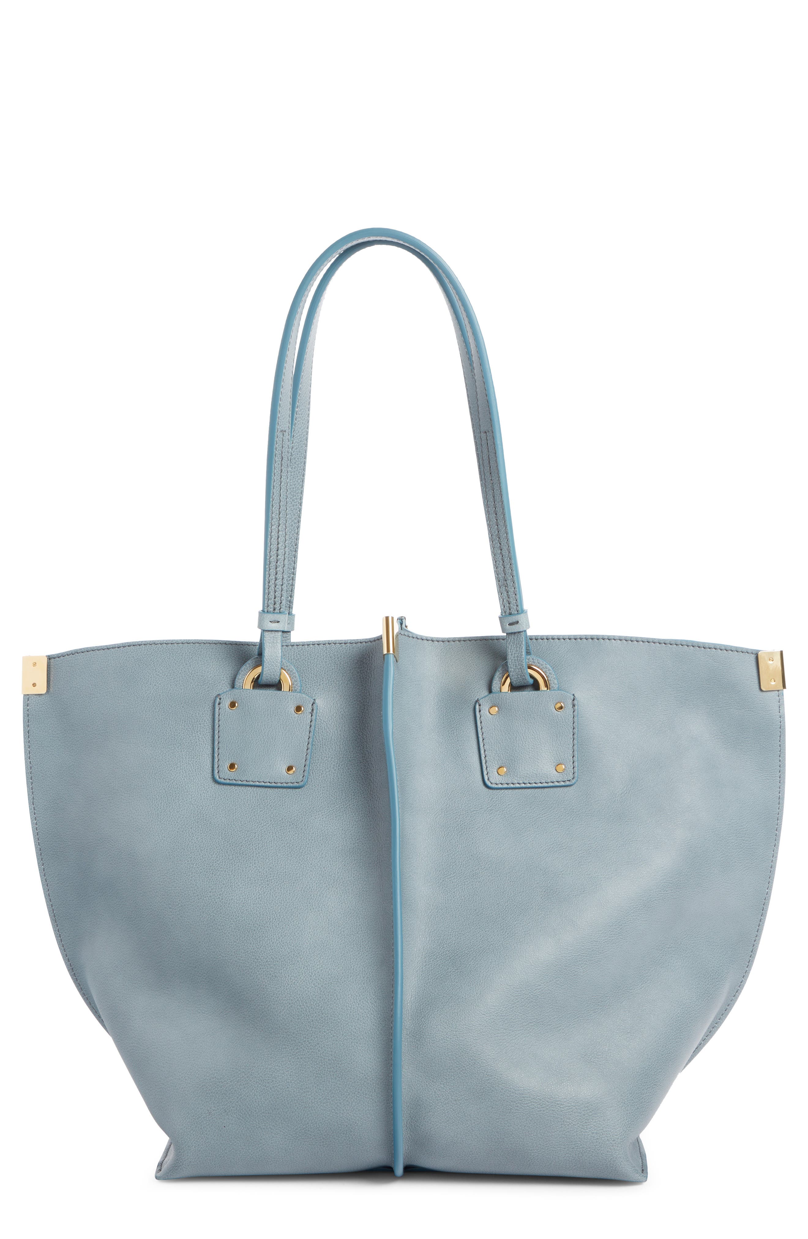 Chloé Vick Leather Tote, Main, color, 