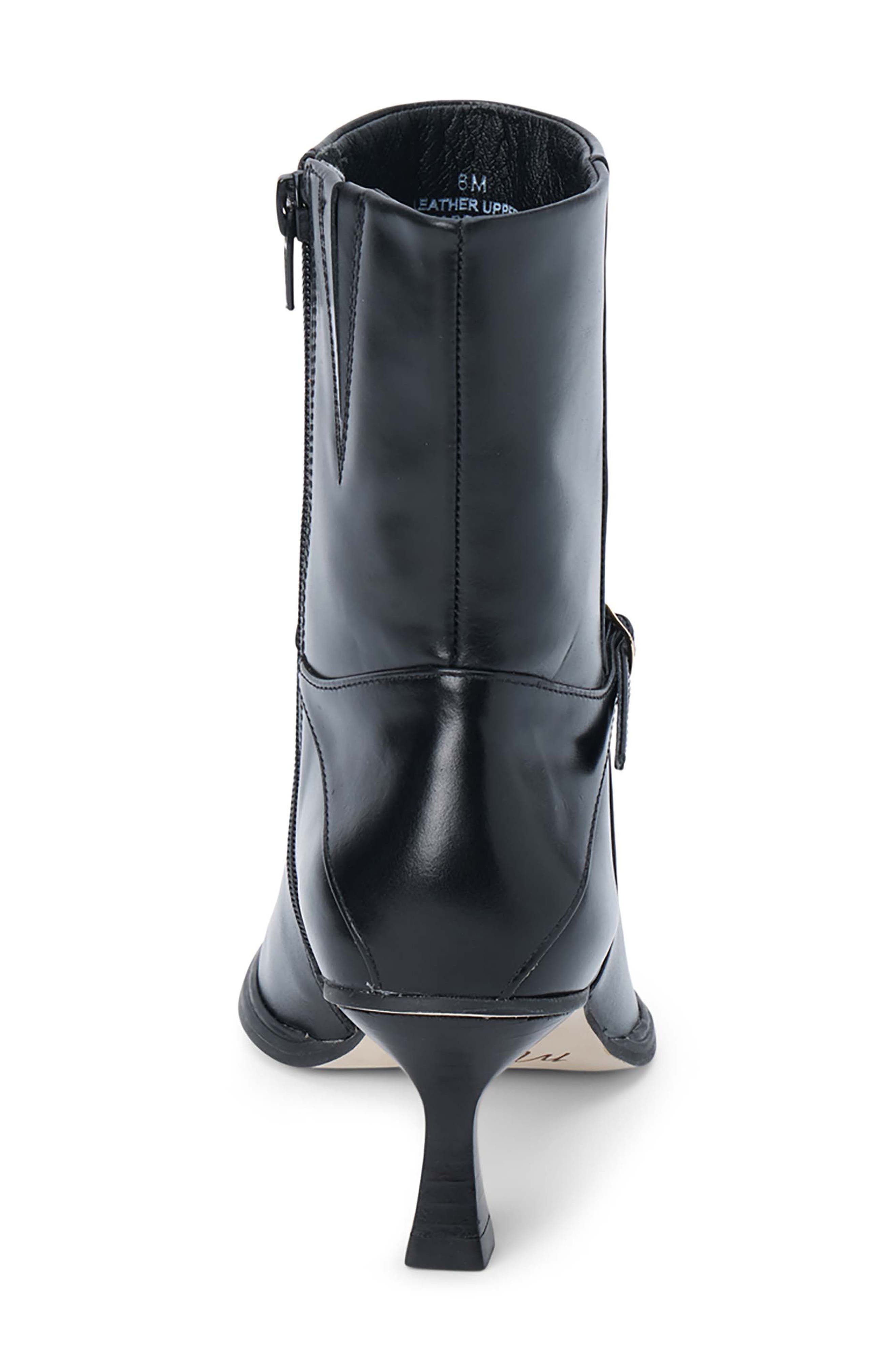 Matisse Ilana Pointed Toe Bootie, Alternate, color, Black