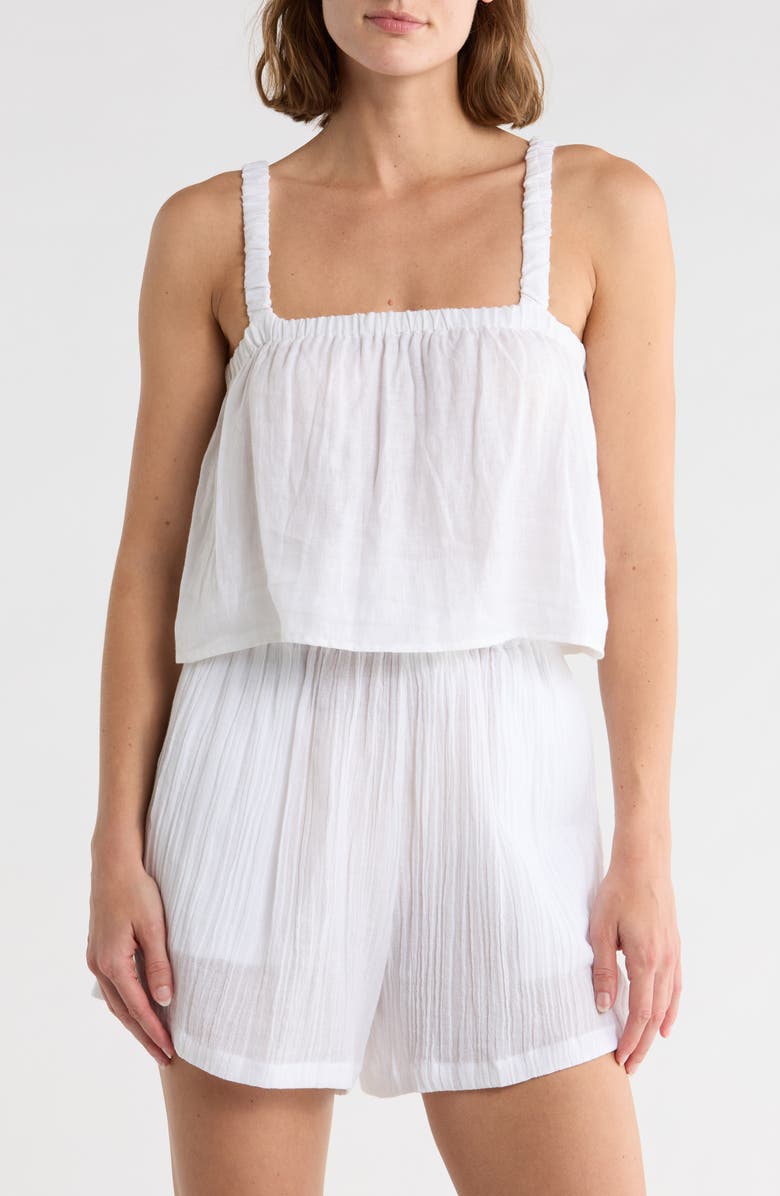 Vitamin A<sup>®</sup> Tallows Crop Cover-Up Top, Main, color, White