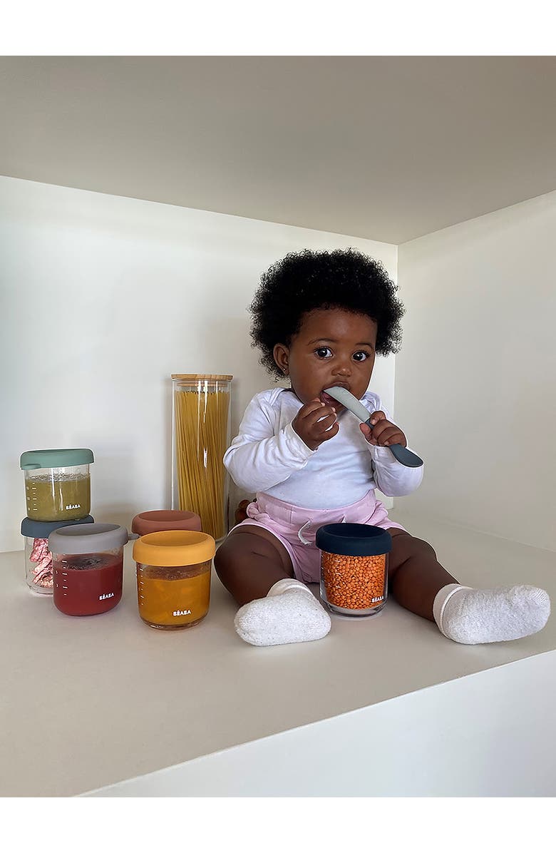 BEABA 6-Pack Glass Baby Food Jars, Alternate, color, Sunrise