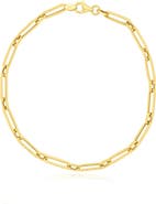 The Lovery Fine Jewelry Round Link Paperclip Bracelet