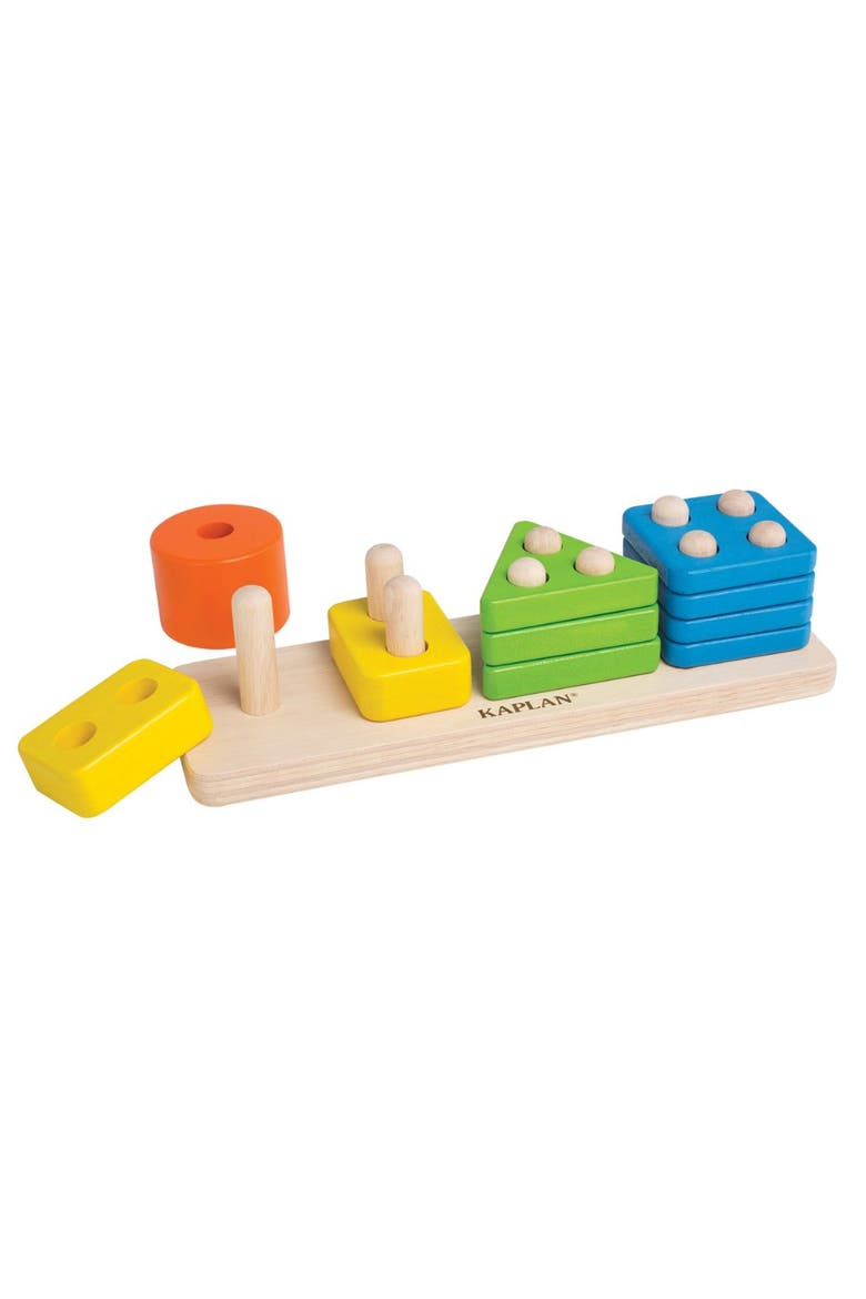 Toddler Wooden One to Four Counter, Alternate, color, Multicolor