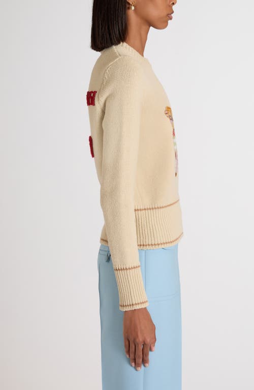 Valentino Garavani Le Chien De La Maison Embroidered Virgin Wool Sweater In Multi