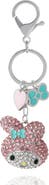 Hello Kitty My Melody Crystal Cluster Pavé Bag Charm Keychain