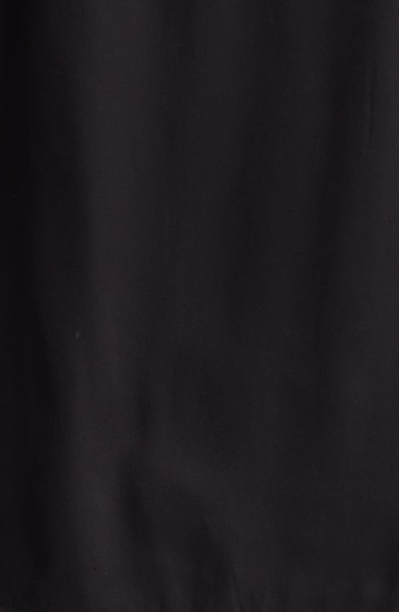 AllSaints Sunsmirk Embroidered Camp Shirt, Alternate, color, Jet Black