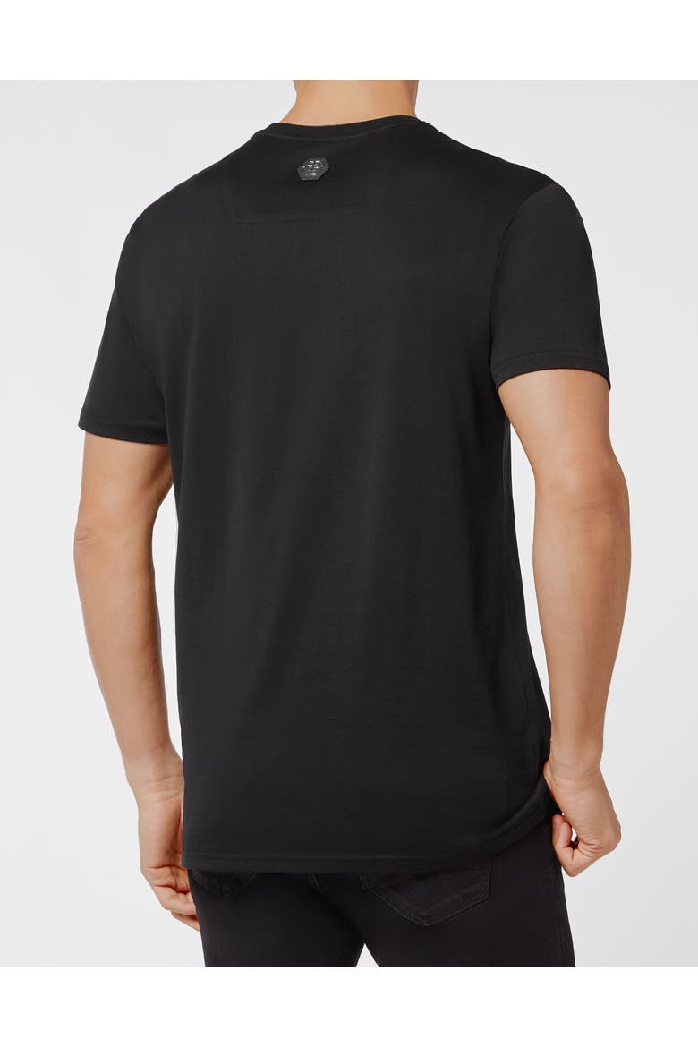 T-Shirt Round Neck Gothic Plein Unisex, Alternate, color, black