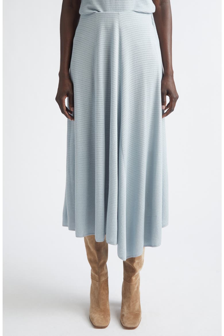 Textured Knit Asymmetric Midi Skirt, Alternate, color, VENETIAN SKY