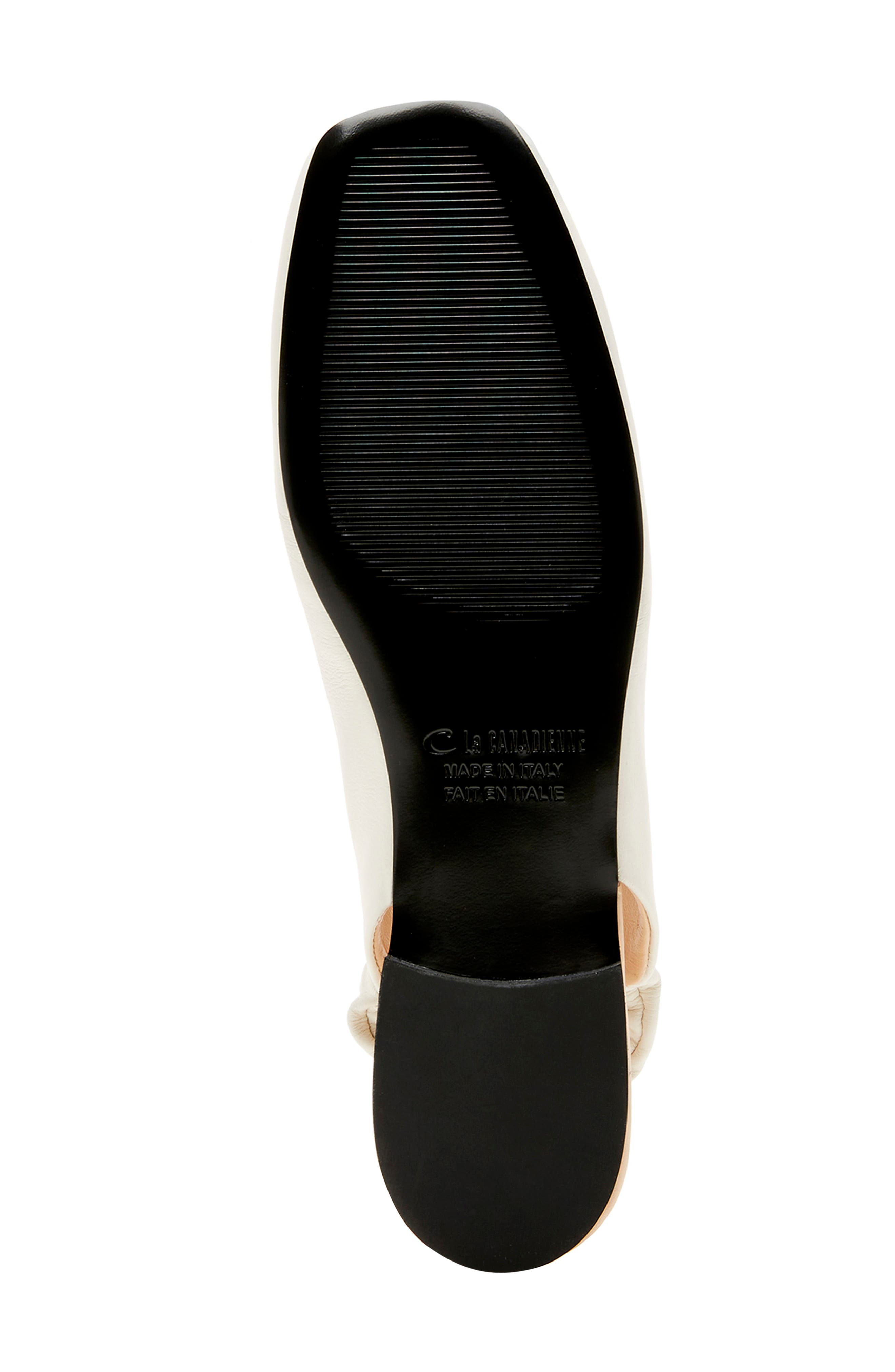 Glenn City Dry™ Waterproof Slingback Flat, Alternate, color, MILK LEATHER